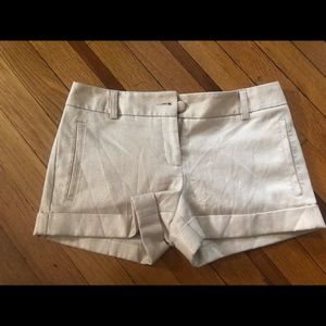 EXPRESS Gold Dress Shorts Size 0